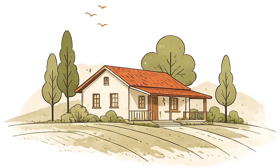 Farmhouse illustration